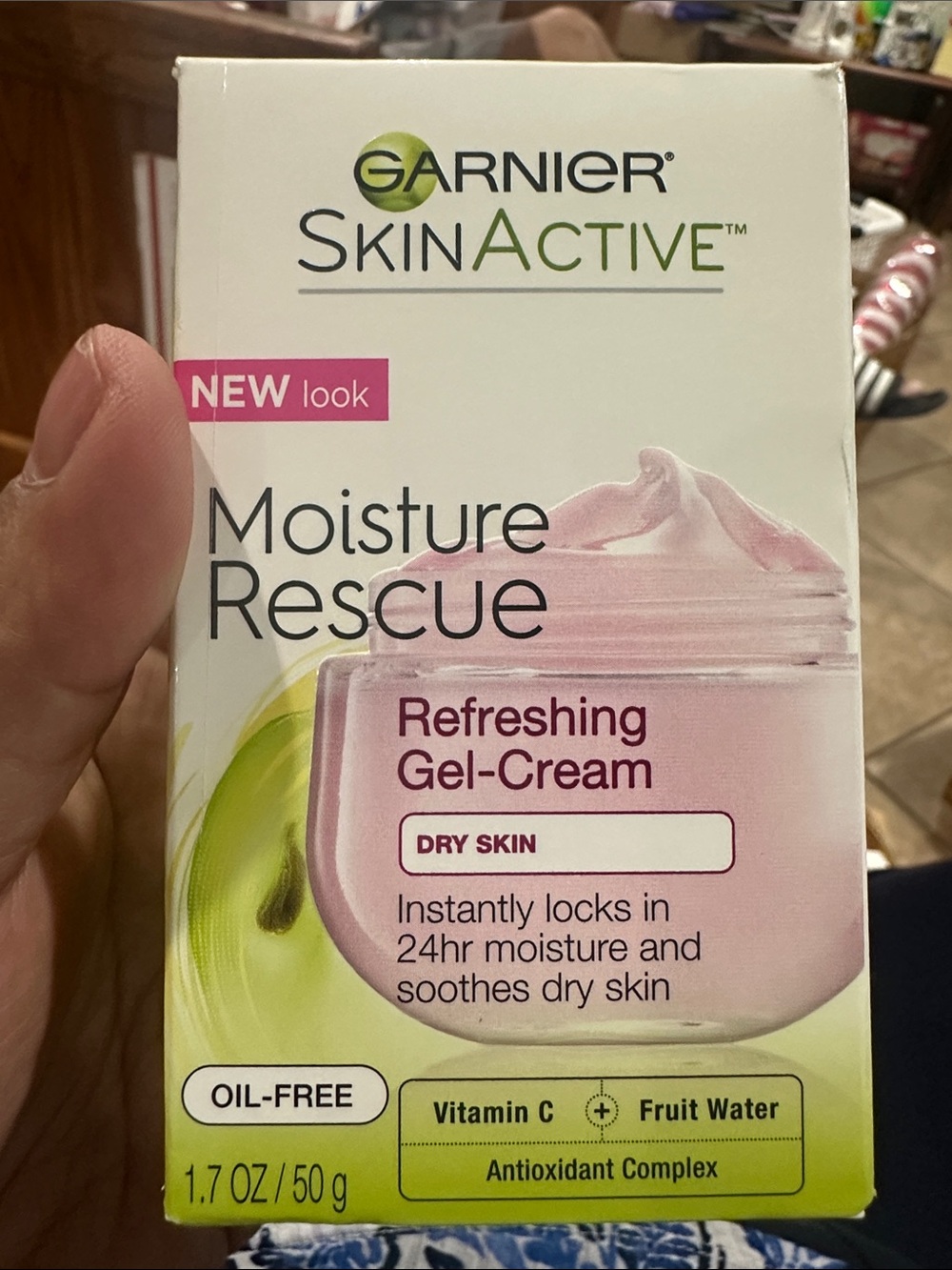 Garnier SkinActive Moisture Rescue Refreshing Gel Cream Dry Skin, 1.7 - Picture 6 of 6